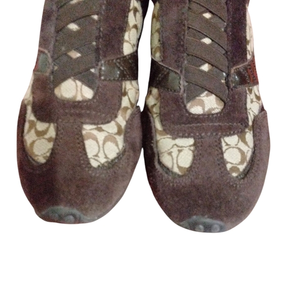 Coach Brown and Tan Sneakers - Picture 3 of 12